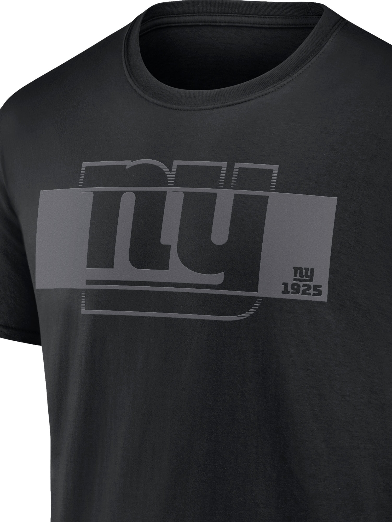 NFL New York Giants Men's Cotton Black Short Sleeve T-Shirt