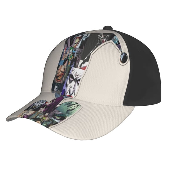 Unisex Joker Baseball Cap Adjustable Trucker Hat for Running Sports Hiking Camping
