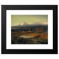 thumbnail image 2 of Arnold Böcklin 18x15 Black Modern Framed Museum Art Print Titled - Landscape at Sunset, 1849, 2 of 5