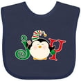 thumbnail image 3 of Inktastic Christmas Penguin Joy 2 Boys or Girls Baby Bib, 3 of 4