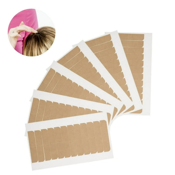 QZS Adhesive Hair Tape,1.57x0.3inch Portable Adhesive Tape in Replacement Hair Extensions,Beige Durable and Waterproof