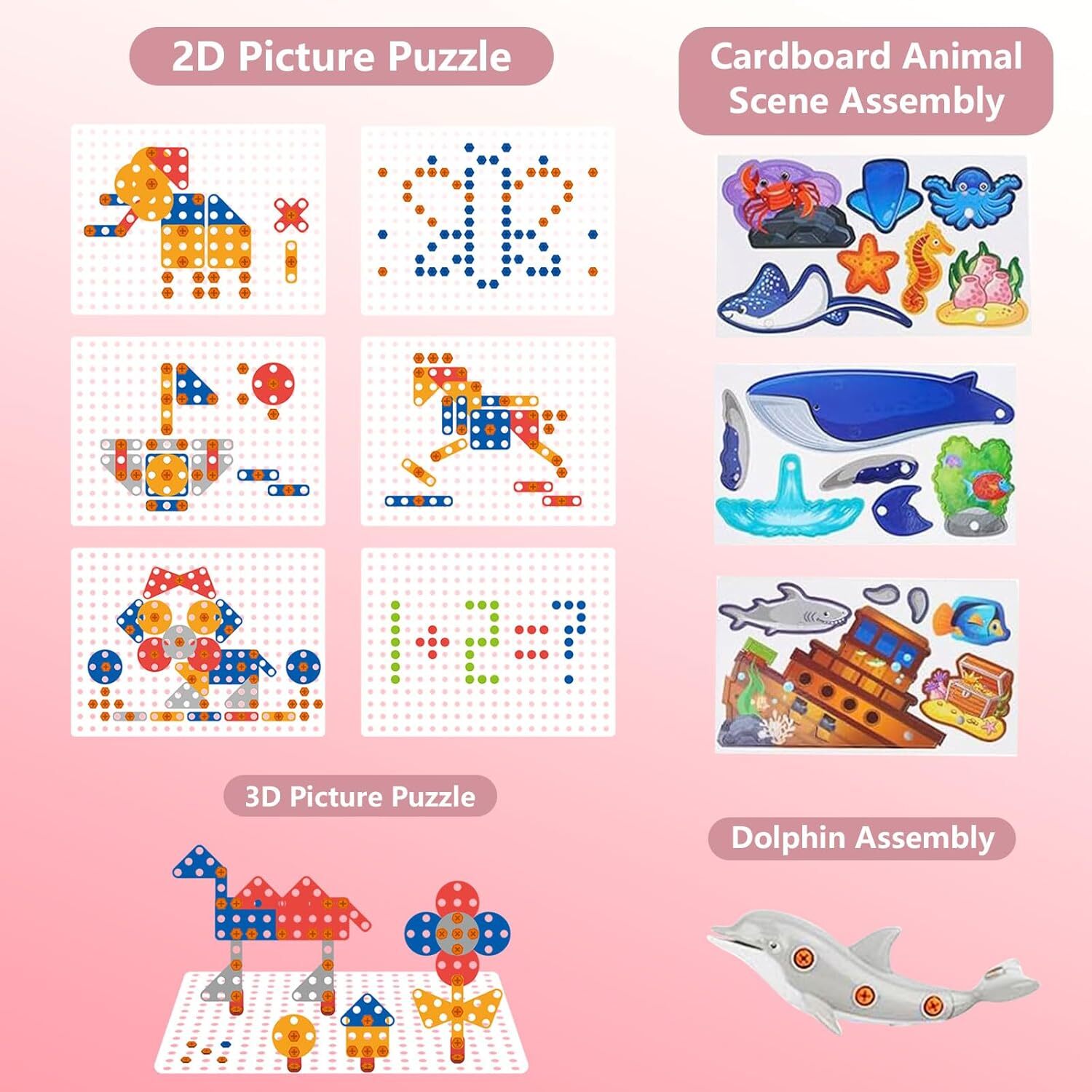 KANCOKIT Drawing Projector for Kids 3-8, Smart Tracing Projector with 48 Patterns + Graffiti Boards + Pen, Toys Set for Boys Girl, Pink