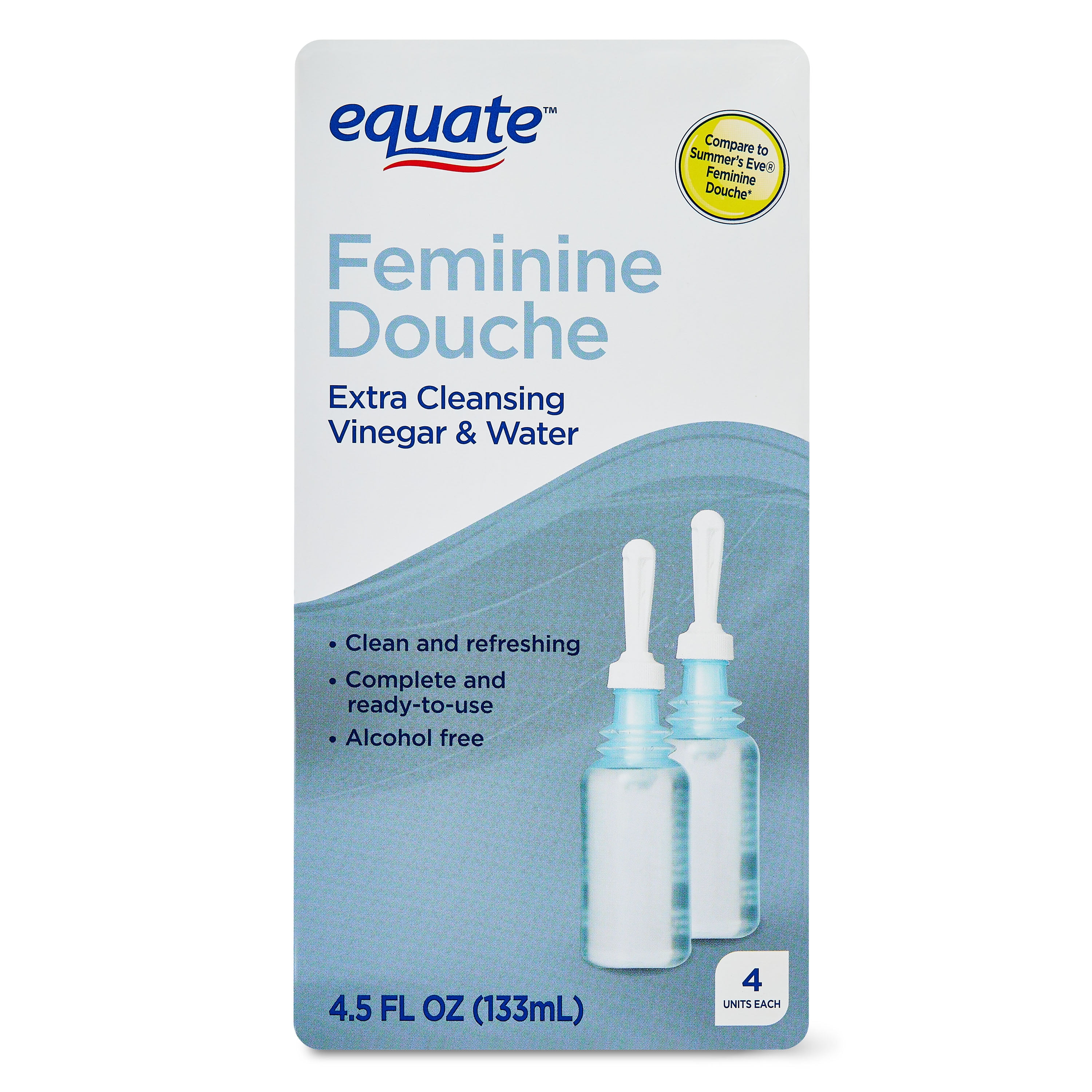 (3 pack) Equate Extra Cleansing Feminine Douches, 4 Count Pack