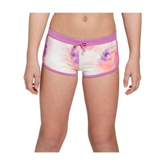 DSG Girls' Printed Swim Shorts, Inky Overdye Warm, M(8-10)