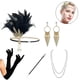 thumbnail image 1 of Conjunto de accesorios de la década de 1920 Diadema Flapper, aretes, collar de perlas, guantes oso de fresa  Hogar, 1 of 4