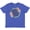 Retro Heather Royal, variant on Inktastic Though She Be But Little She is Fierce with Flower Circle Illustration Youth T-Shirt