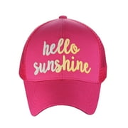 C.C Ponycap Color Changing 3D Embroidered Quote Adjustable Trucker Baseball Cap