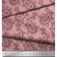 thumbnail image 2 of Soimoi Poly Georgette Fabric Artistic Paisley Fabric Prints by Yard 42 Inch Wide, 2 of 3