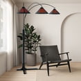 thumbnail image 6 of Natural Mica 3 Light Arc Floor Lamp - 86 Espresso Wood Bronze, 6 of 14