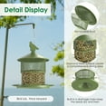 thumbnail image 5 of Digipettor Metal Wild Birds Feeder for Outside Hanging, 4LB Capacity Squirrel Proof BirdFeeder for Garden Yard Decoration, Green, 5 of 9