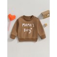 thumbnail image 2 of Bagilaanoe Toddler Baby Girl Boy Casual Sweatshirt Long Sleeve Letter Print Pullover 6M 12M 18M 24M 3T Kids Fall Loose Tee Tops, 2 of 8