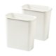 thumbnail image 1 of Compact Trash Can 2.6 Gallon (Approx. 7.6 Liters) Trash Basket Slim Trash Can for Bathroom Bedroom Office, White, 1 of 4