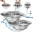 thumbnail image 1 of Colador de desagüe para fregadero de cocina Inkhut, acero inoxidable mejorado, 1 of 7