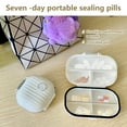 thumbnail image 2 of Mosey Pill Box Compact Portable Daily Pill Organizer Moisture-proof Dust-proof Pill Case for Office Travel, 2 of 8
