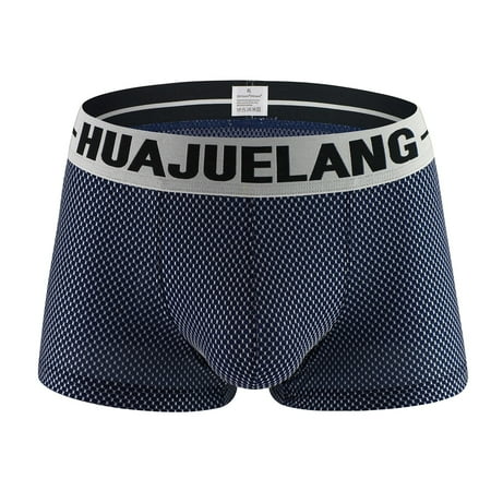 

Comfortable Pants! Men s Sexy Solid Color Comfortable Underwear Pants XL Dark Blue