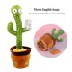 thumbnail image 4 of Muñecas de tela de punto de cactus de baile y canto electrónicos, divertidos juguetes educativos Maboto Tipo 1, 4 of 7