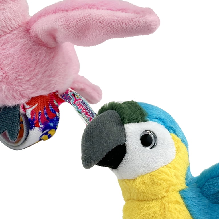 Wild Republic Talking Cockatoo Snap Bracelet Plush - Repeats Your Words, Eco-Friendly Fill, 9" Bird Toy For Kids