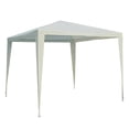 thumbnail image 1 of Outsunny 9x9ft Party Tent Outdoor Gazebo Canopy Parasol Blanc, 1 of 1