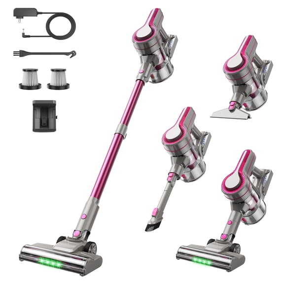 Cordless Vacuum Cleaner for Home, Cordless Stick Vacuum, 600W 40KPa 40Mins, Self-Standing & 2 Power Levels, for Carpet, Hard Floors & Pet Hair