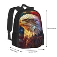 thumbnail image 2 of Balery Geometric American Bald Eagle Backpack for Men and Women - Durable 600D Oxford Cloth -Large Capacity, Water-Resistant School, Travel, and Hiking Bag, 2 of 7