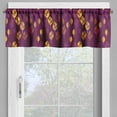 thumbnail image 2 of Ambesonne Autumn Valance Pack of 2, Nature Warm Tones Cozy Art, 42"X12", Plum and Earth Yellow, 2 of 5