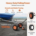 thumbnail image 2 of 1200 lbs Trailer Dolly, Heavy Duty Carbon Steel Trailer Mover with 2" Ball and 15.2" Pneumatic Tires for RV Trailers, 2 of 5