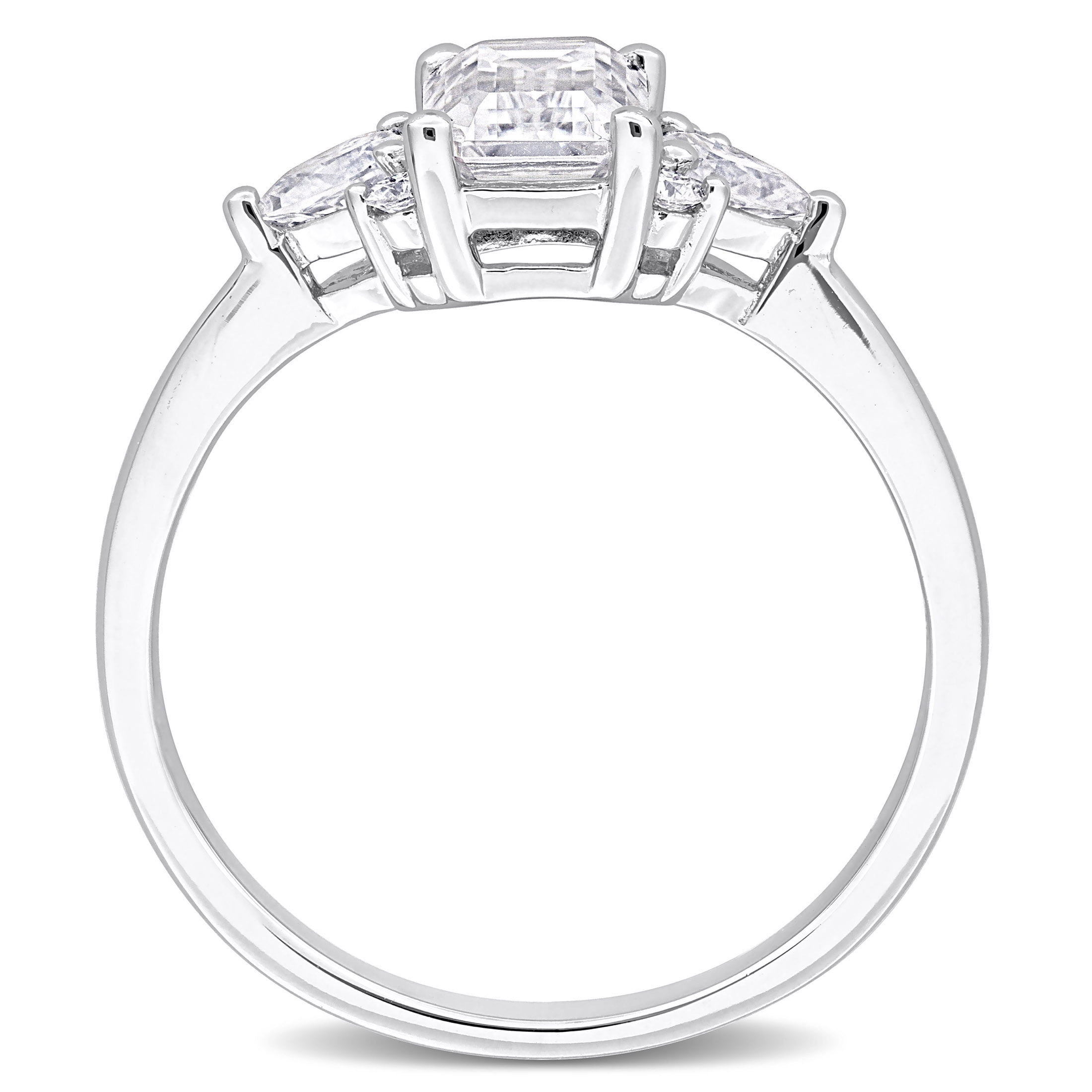 Everly Women's Created Moissanite Sterling Silver Ring
