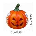 thumbnail image 4 of Tryvkinvive Skull Light Up Pumpkin Decor,Halloween Jack O Lantern LED Lamp,Tabletop Ornament Halloween Decoration for Indoor Home,Haunted House & Party Decor, 4 of 8