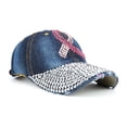 thumbnail image 5 of Pink Ribbon Rhinestone Baseball Hat Breast Cancer Awareness Baseball Hat, 5 of 14