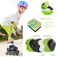 thumbnail image 5 of Kids Protective Gear for 3-8 Years Toddlers, Knee Elbow Pads with Wrist 3 in 1 Sports Gear Set for Bike, Cycling, Skateboard, Green, 5 of 9