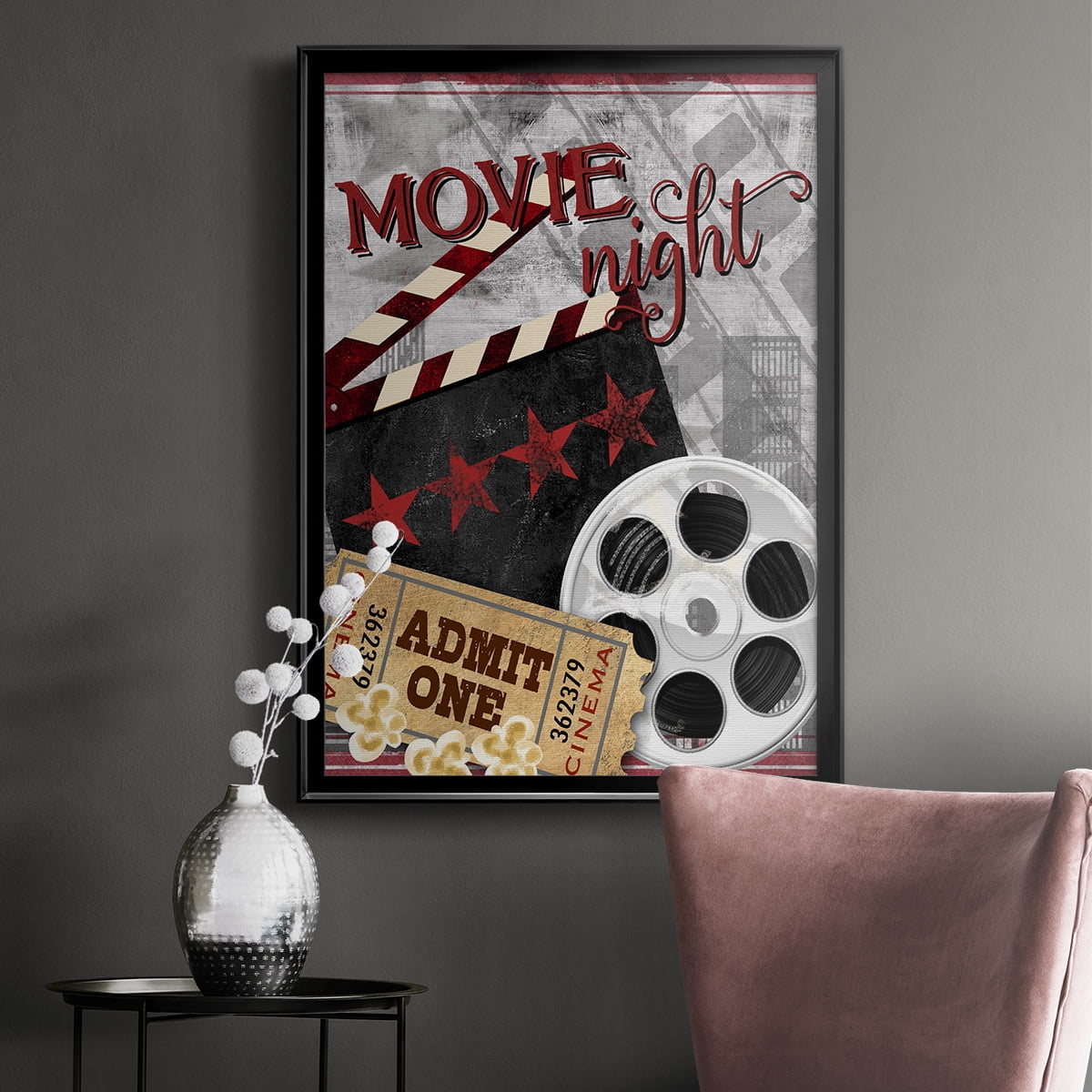 Movie Night II Premium Framed Print - Ready to Hang