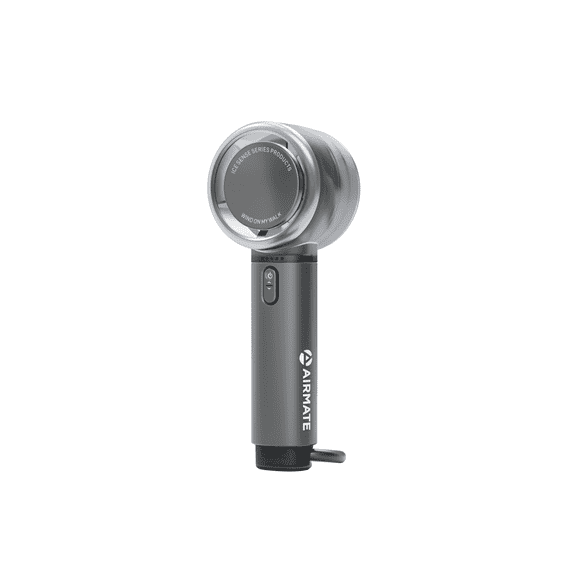 Airmate Portable Handheld Fan 5 Speed, 3000mAh Battery Rechargeable, 13000RPM Super Powerful Wind, Hand Held Mini Fan for Makeup/Travel/Outdoor (Gray)