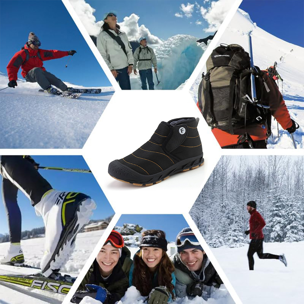Ecetana Men's Waterproof Winter Snow Boots photo 7