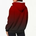 thumbnail image 4 of Juslio Womens Hoodies Womens Coats Zipper Outerwear Casual Long Sleeve Wine, 4 of 6
