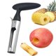 thumbnail image 1 of Descorazonador de manzanas, Descorazonador de manzanas con mango de acero inoxidable y hoja dentada, Descorazonador de núcleos, Negro, 1 of 5