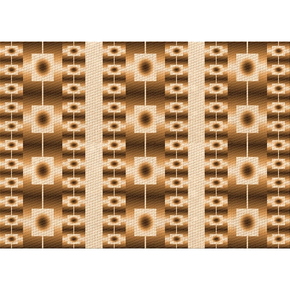 Ahgly Company Machine Washable Indoor Rectangle Transitional Mahogany Brown Area Rugs, 8' x 10'