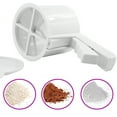 thumbnail image 4 of Sunjoy Tech Semi-Automatic Flour Sieve Colander Strainer Fine Mesh Easy to Clean Cup Shape Flour Percolator Baking Sifter Sugar Sifter, 4 of 8