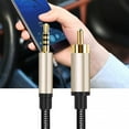 thumbnail image 4 of Cable auxiliar chapado en oro macho a macho Cable de audio estéreo HiFi para reproductor de amplificadores Hugtrwg  Nuevos Originales, 4 of 9