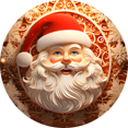 thumbnail image 3 of 2024 Hot Sale Round Acrylic Santa Claus Hanging Decorative Plaque Christmas Gifts Wall Decoration Hangings, 3 of 5