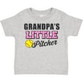 thumbnail image 3 of Inktastic Grandpa's Little Pitcher Softball Girls Toddler T-Shirt, 3 of 5