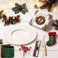 thumbnail image 3 of PSVFUJZ 3D Fabric Poke Wreath DIY Kit, Christmas Wreath DIY Kit for Adults, Beginner Friendly Holiday Craft Set, Soft Fabric Handmade Decor for Front Door Wall Window Fireplace Christmas Gift, C, 3 of 5
