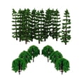 thumbnail image 1 of 40 Piezas DIY árboles Modelo Tren Ferrocarril Bosque Calle Paisaje 1: 100 Hugo Landscape Scenery Trees, 1 of 10