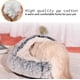 thumbnail image 3 of Calming Cat Bed Fluffy Plush Kitten Bed, Pet Bed For Indoor Cats Small Dog, Soft Warm Donut Cat Sleeping Bag (m-50cm, Grey), 3 of 5