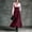 Wine, variant on Sentmoon Women Fall Dresses Striped Print Long Sleeve Collared Plus Size Formal Dresses for Women Patchwork Relaxed Fit Midi Dress
