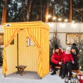 thumbnail image 3 of EAGLE PEAK Flat Compact 5x5 Pop-up Canopy Privacy Dressing Room,Portable Privacy Cabana for Pool, Photo Booth, or Camping, Yellow/Orange, 3 of 9