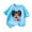 Sky Blue, variant on Riecok Shirts for Girls Short Sleeves Crew Neck All-match Comfortable Soft Top Shirt Kids Clothes Green 10 T