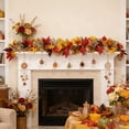 thumbnail image 5 of 5.7FT Fall Leaf Garland, Artificial Autumn Maple Leaves Garland for Mantle, Thanksgiving Fall Decorations for Home, Fireplace, Doorway, Party Decor, 5 of 5