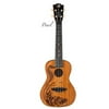 Luna Seahorse Etched Pearl Inlay Concert Body Ukulele - Satin