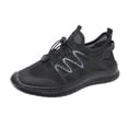 thumbnail image 2 of Willtoo Men Breathable Mesh Quick Lace Sneakers Wide Fit Lightweight Outdoor Walking Trainers Hollow Non Slip Casual Footwear, 2 of 5