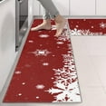thumbnail image 2 of Kitchen Rugs Sets Of 2,Red Christmas Snowflake Pattern Anti Fatigue Kitchen Mat Rugs Non Slip Washable,Decorative Kitchen Floor Mats for Kitchen,Sink,Laundry,17"X47", 2 of 5